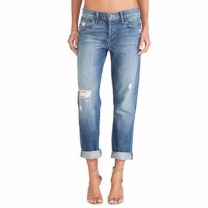Mother Jeans Denim Ankle Straight Leg Distressed